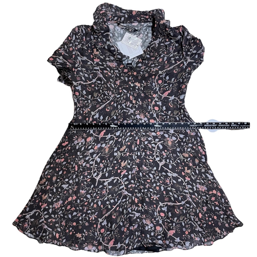Peruvian Connection Black Floral Short-Sleeve V-Neck Dress - Picture 12 of 15